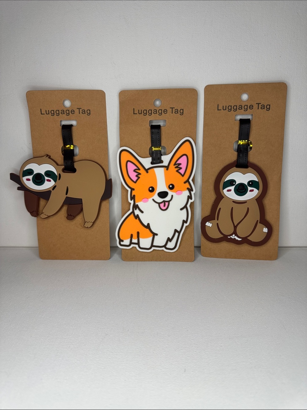 Sloth & Dog Animal Luggage Tags - Pick One